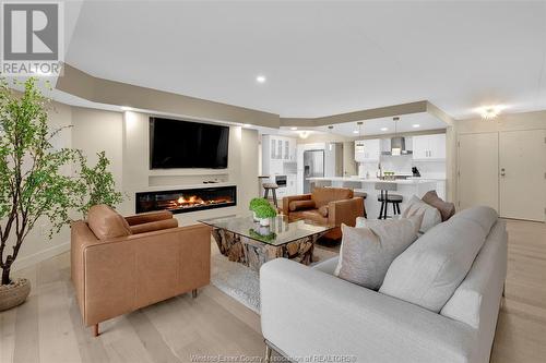 109 Robson Road Unit# 203, Leamington, ON - Indoor Photo Showing Living Room With Fireplace