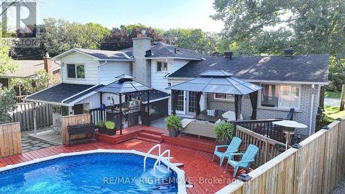 628 Broadview Avenue, Orillia, ON - Outdoor With Above Ground Pool With Deck Patio Veranda