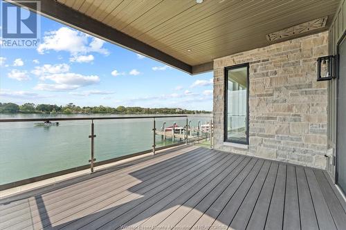 510 Dalhousie, Amherstburg, ON - Outdoor With Body Of Water With Deck Patio Veranda With View With Exterior