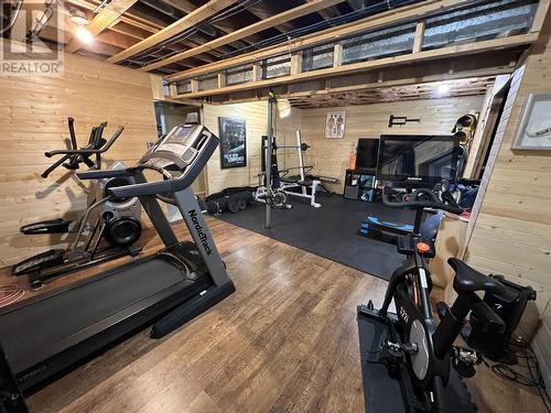 6809 Old Alaska Highway, Fort Nelson, BC - Indoor Photo Showing Gym Room