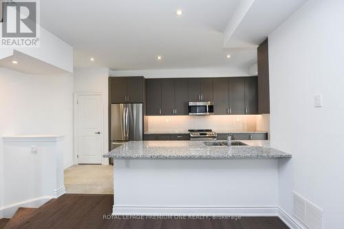 60 - 40 Lunar Crescent, Mississauga, ON - Indoor Photo Showing Kitchen With Stainless Steel Kitchen With Double Sink With Upgraded Kitchen