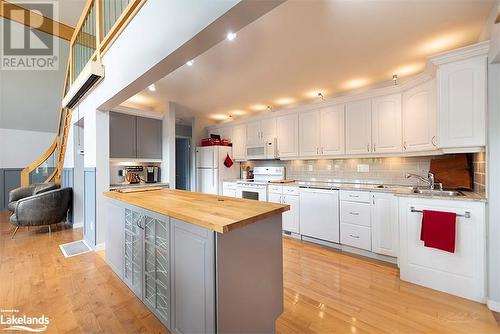 View from Dining area of Kitchen - 4406 Conners Bay Lane, Severn, ON - Indoor Photo Showing Kitchen