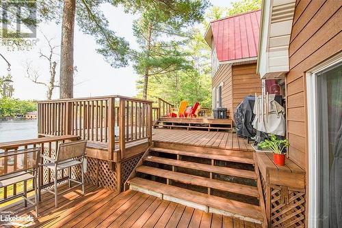 Entrance off The Cabin - 4406 Conners Bay Lane, Severn, ON - Outdoor With Deck Patio Veranda With Exterior