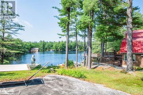 Side Lot by The Cabin Cottage - 4406 Conners Bay Lane, Severn, ON - Outdoor With Body Of Water