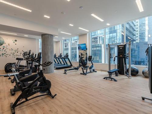 Exercise room - 3510-1020 Rue De La Montagne, Montréal (Ville-Marie), QC - Indoor Photo Showing Gym Room
