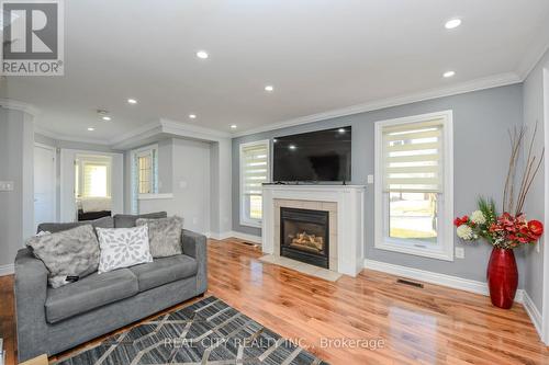 7020 Black Walnut Trail, Mississauga, ON - Indoor Photo Showing Living Room With Fireplace
