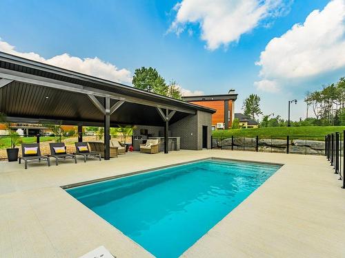Pool - 887 Rue Alexandre-Dumas, Sherbrooke (Les Nations), QC - Outdoor With In Ground Pool With Deck Patio Veranda With Backyard