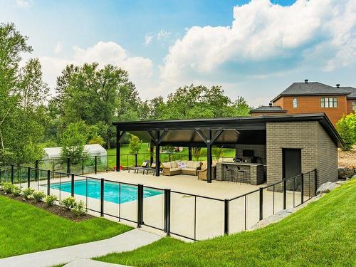 Pool - 887 Rue Alexandre-Dumas, Sherbrooke (Les Nations), QC - Outdoor With In Ground Pool With Backyard