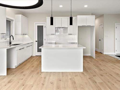 81 Wild Plum Lane, Steinbach, MB - Indoor Photo Showing Kitchen With Upgraded Kitchen