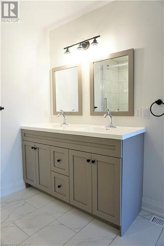 Double Sinks in Ensuite - 90 Eagle Court Unit# 19, Saugeen Shores, ON - Indoor Photo Showing Bathroom