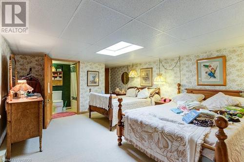 Has own bathroom, roof access and door to rest of attic - 538 Queen Street N, Paisley, ON - Indoor Photo Showing Bedroom