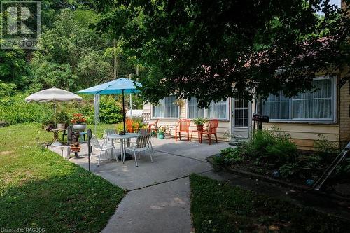 Patio for private quarters - 538 Queen Street N, Paisley, ON - Outdoor With Deck Patio Veranda