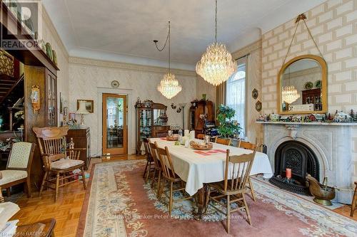 538 Queen Street N, Arran-Elderslie (Arran Elderslie), ON - Indoor Photo Showing Dining Room With Fireplace