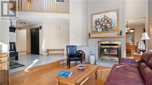 70 Valley Ranch Road, Irishtown, NB - Indoor Photo Showing Living Room With Fireplace