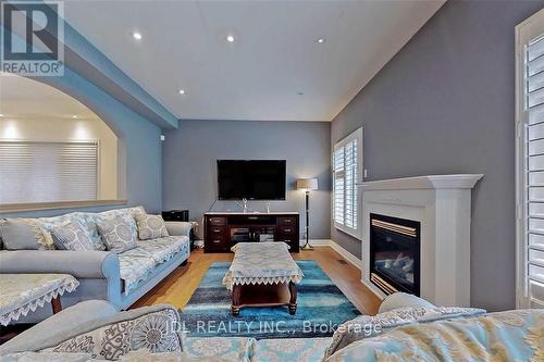 15 Brooksmill Lane, Markham, ON - Indoor Photo Showing Living Room With Fireplace