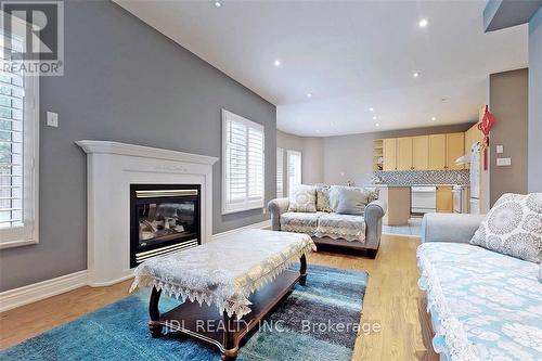 15 Brooksmill Lane, Markham, ON - Indoor Photo Showing Living Room With Fireplace