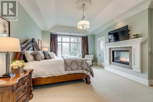 415 Morrison Rd, Oakville, ON - Indoor Photo Showing Bedroom With Fireplace