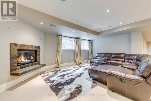 415 Morrison Rd, Oakville, ON - Indoor Photo Showing Living Room With Fireplace