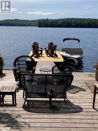 New Docking System View 3 - 1216 Johnson Bay Road, Haliburton, ON - Outdoor With Body Of Water With Deck Patio Veranda