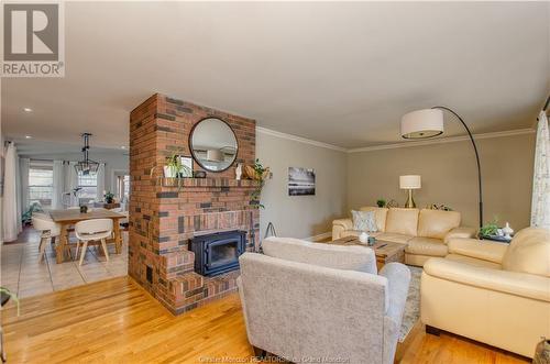 2603 Amirault St, Dieppe, NB - Indoor Photo Showing Living Room With Fireplace