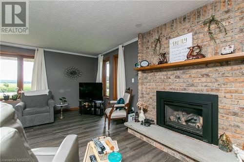 1A Crawford Street, Wingham, ON - Indoor Photo Showing Living Room With Fireplace
