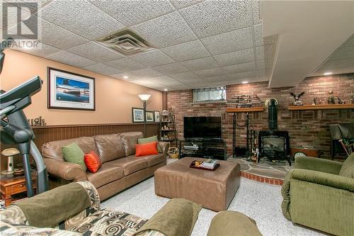 1A Crawford Street, Wingham, ON - Indoor Photo Showing Living Room With Fireplace