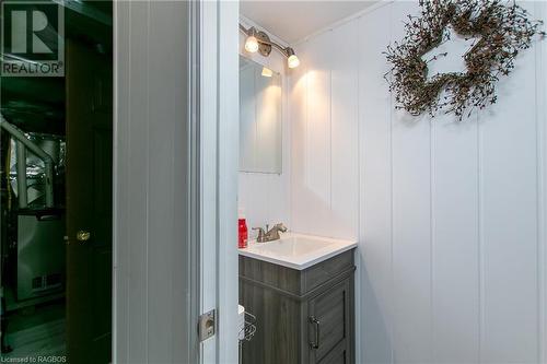 Lower level powder room - 1A Crawford Street, Wingham, ON -  With Exterior