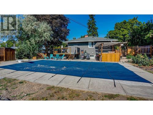 2100 27 Crescent, Vernon, BC - Outdoor With In Ground Pool With Backyard