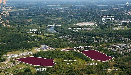 Subdivision Location - Sienna Woods East - 620 Colborne Street W|Unit #33, Brantford, ON -  With View