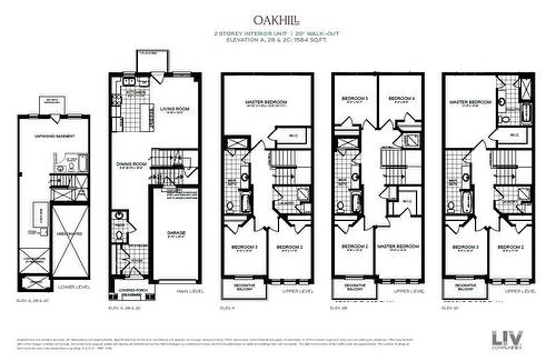 Oakhill Model Floorplans Elevation 2C - 620 Colborne Street W|Unit #33, Brantford, ON - Other