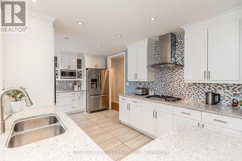 12 Boxbury Rd, Toronto, ON - Indoor Photo Showing Kitchen With Stainless Steel Kitchen With Double Sink With Upgraded Kitchen