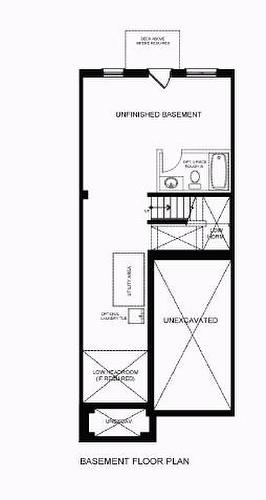 Walk out Basement Level Floorplan (unfinished) - 620 Colborne Street W|Unit #34, Brantford, ON - Other