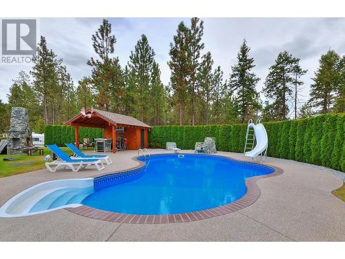4160 June Springs Road, Kelowna, BC - Outdoor With In Ground Pool With Backyard
