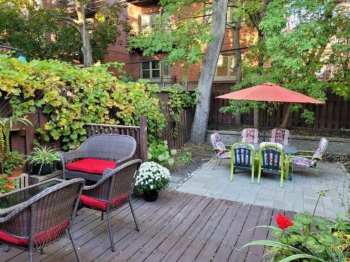 Backyard - 45 Rue Dufferin, Hampstead, QC - Outdoor With Deck Patio Veranda