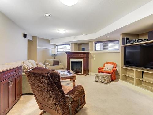 2282 Pine Vista Place, West Kelowna, BC - Indoor Photo Showing Basement With Fireplace