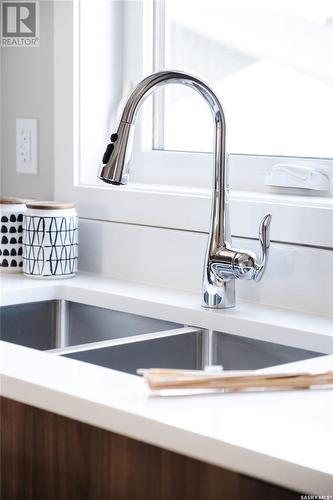5210 Squires Road, Regina, SK - Indoor Photo Showing Kitchen With Double Sink