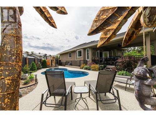 16 Chardonnay Court, Osoyoos, BC - Outdoor With In Ground Pool With Deck Patio Veranda With Backyard With Exterior