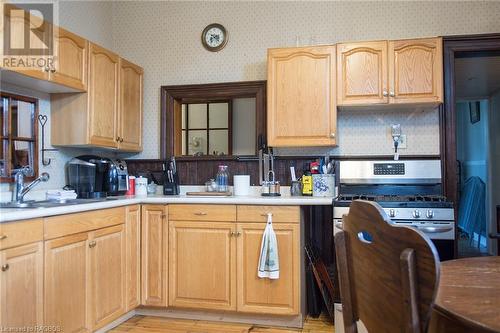 15 Spencer Street, Hepworth, ON - Indoor Photo Showing Kitchen With Double Sink