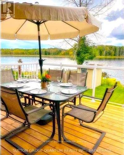 142 Mitchells Beach Road, Tay, ON - Outdoor With Body Of Water With Deck Patio Veranda With View