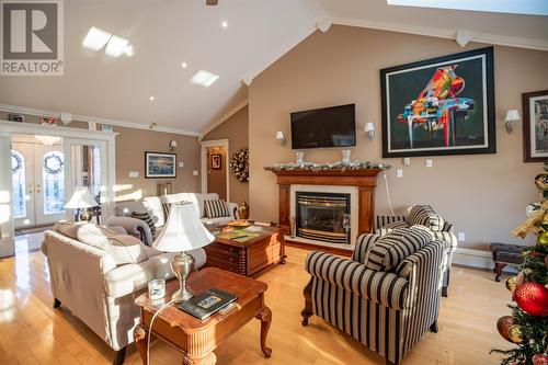 #22 Adler Place, Bay Roberts, NL - Indoor Photo Showing Living Room With Fireplace