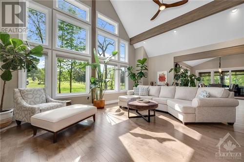 39 Morning Flight Court, Calabogie, ON - Indoor Photo Showing Living Room With Fireplace