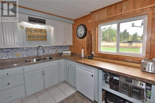 1523 Route 116, Salmon River Rd, NB - Indoor Photo Showing Kitchen With Double Sink