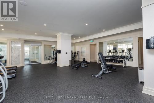 1410 - 36 Elm Drive, Mississauga, ON - Indoor Photo Showing Gym Room