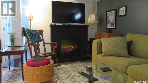 609 Poplar Street, Wolseley, SK - Indoor With Fireplace