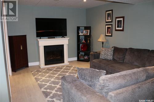 216 Alexander Street, Rocanville, SK - Indoor Photo Showing Living Room With Fireplace