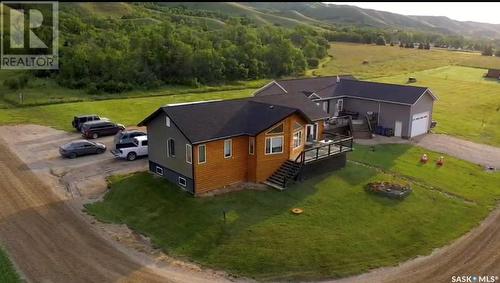 Log Lake View, Round Lake, SK - Outdoor With Deck Patio Veranda With View