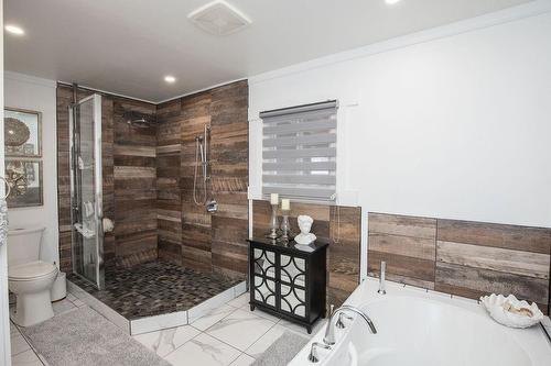 Separate shower in main spa like bathroom - 252 Walter Avenue N, Hamilton, ON - Indoor Photo Showing Bathroom