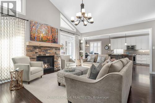 19 Marina Drive, Kawartha Lakes, ON - Indoor Photo Showing Living Room With Fireplace