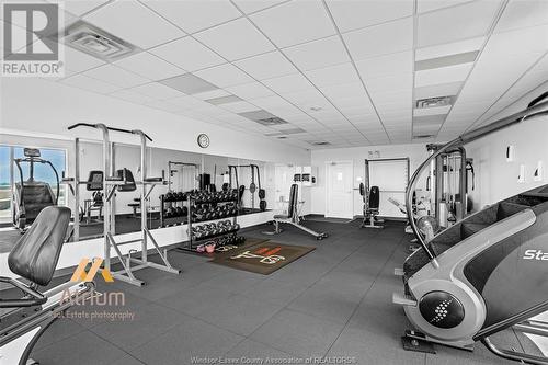 1225 Riverside Unit# 805, Windsor, ON - Indoor Photo Showing Gym Room