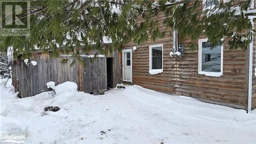 Rear Entrance & Lean-to - 308 King Lake Road, South River, ON - Outdoor